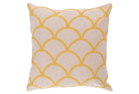 Accent Pillow-Scales Geo Ivory/Sunflower 22X22 - Main