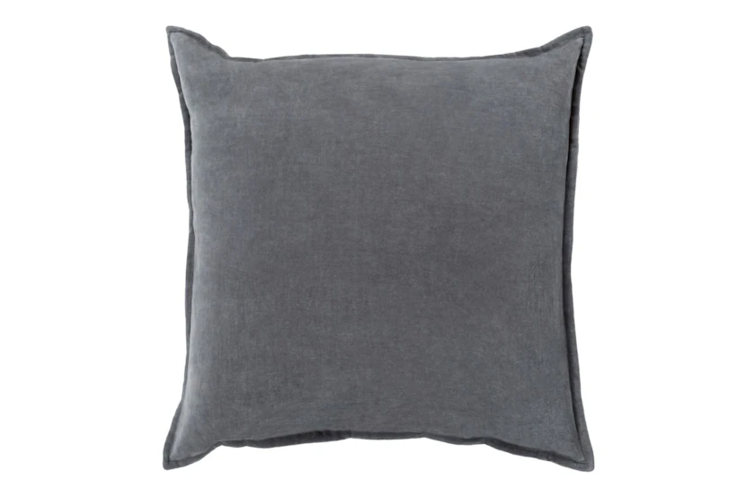 Accent Pillow-Beckley Solid Charcoal 22X22 - 360