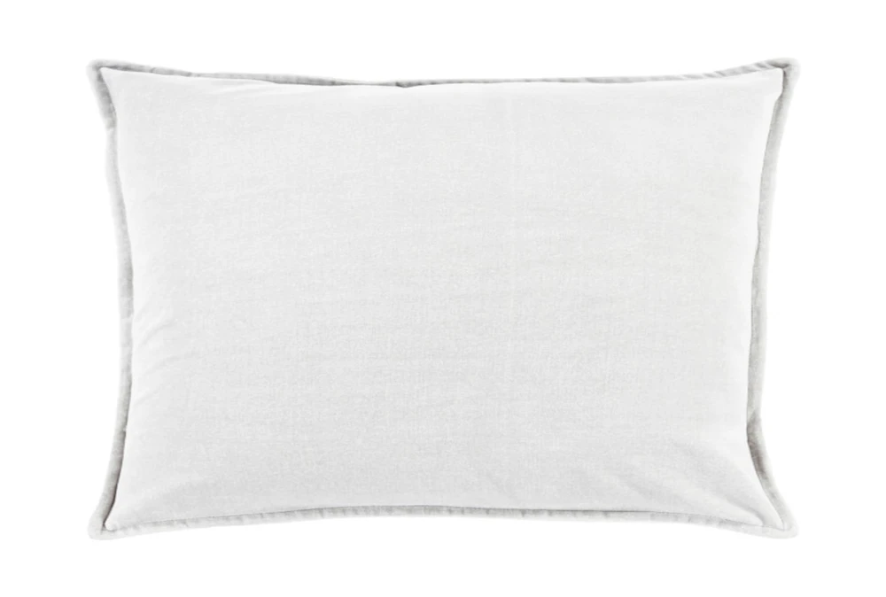 Accent Pillow-Beckley Solid Light Grey 13X20 | Living Spaces