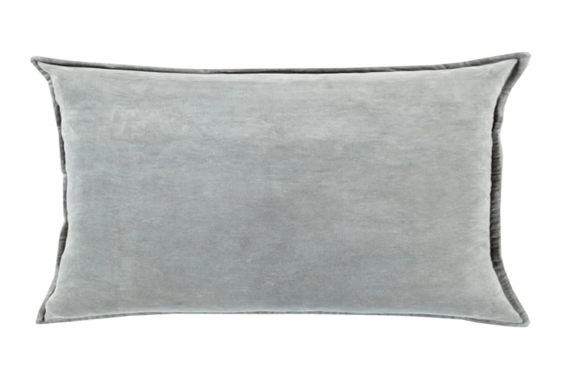 Accent Pillow-Beckley Solid Light Grey 13X19 - 360