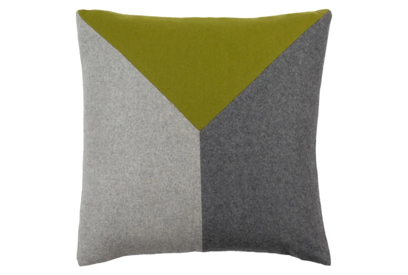 Accent Pillow-Ricci Grey/Lime 18X18 - 360