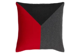 Accent Pillow-Ricci Red/Grey/Black 18X18