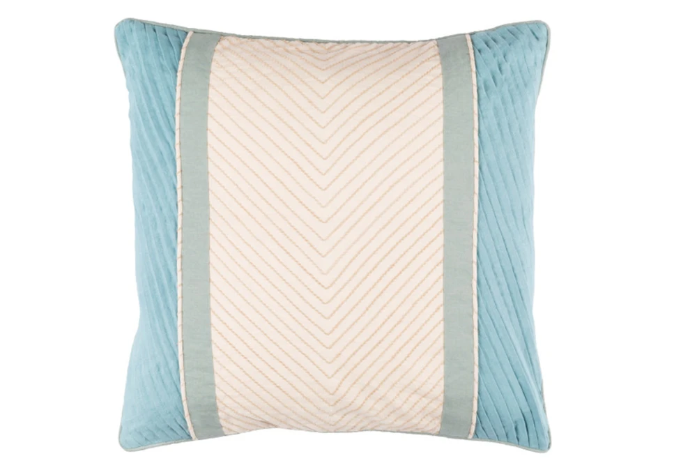 Accent Pillow-Polly Blue Stripe 18X18