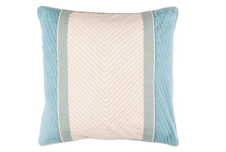 Accent Pillow-Polly Blue Stripe 18X18 - Main