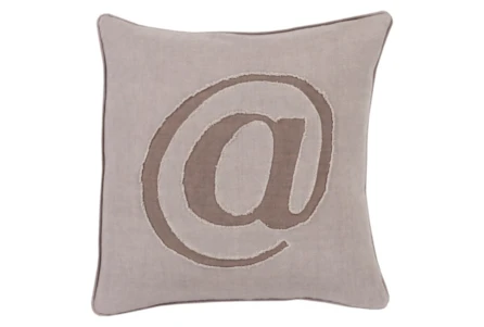 Accent Pillow-Atmark Taupe 18X18