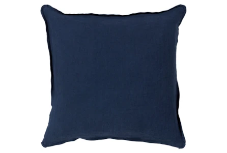 Accent Pillow-Elsa Solid Navy 18X18 - Main