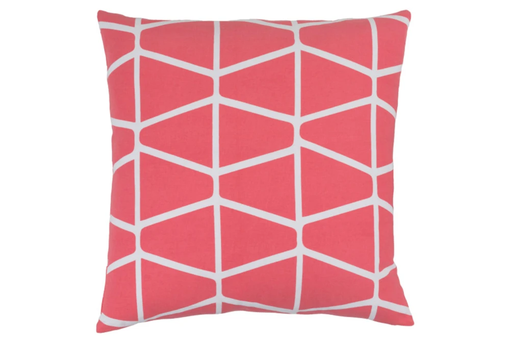 Accent Pillow-Stemsly Geo Pink/Ivory 20X20