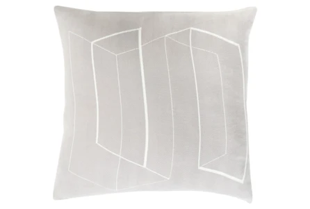 Accent Pillow-Rooms Geo Light Grey/Ivory 22X22 - Main