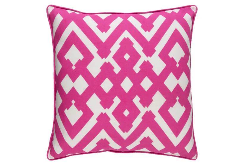 Accent Pillow-Langley Zig Zag Geo Pink/Ivory 20X20 - 360
