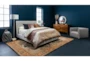 Dean Sand 3 Piece California King Upholstered Bedroom Set With Talbert Bachelors Chest + 1 Drawer Nightstand - Room