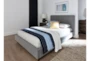 Dean Charcoal 3 Piece California King Upholstered Bedroom Set With 2 Larkin Espresso Nightstands - Room