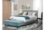 Dean Charcoal King Upholstered Panel Bed - Room
