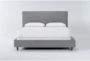 Dean Charcoal King Upholstered Panel Bed - Signature
