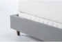 Dean Charcoal 3 Piece Queen Upholstered Bedroom Set With Clark Dresser + 2 Drawer Nightstand - Detail