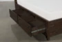 Rowan Espresso California King Wood Panel Bed With Storage - Top