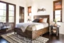 Rowan Espresso California King Wood Panel Bed With Storage - Room^