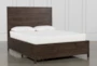 Rowan Espresso King Wood Panel Bed With Storage - Signature