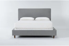 Dean Charcoal Full Upholstered Panel Bed
