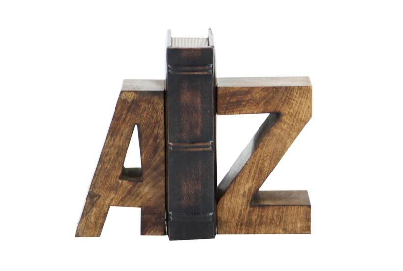 8 Inch Wood Bookend - 360