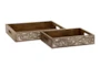 Wood Tray Set Of 2 - Material
