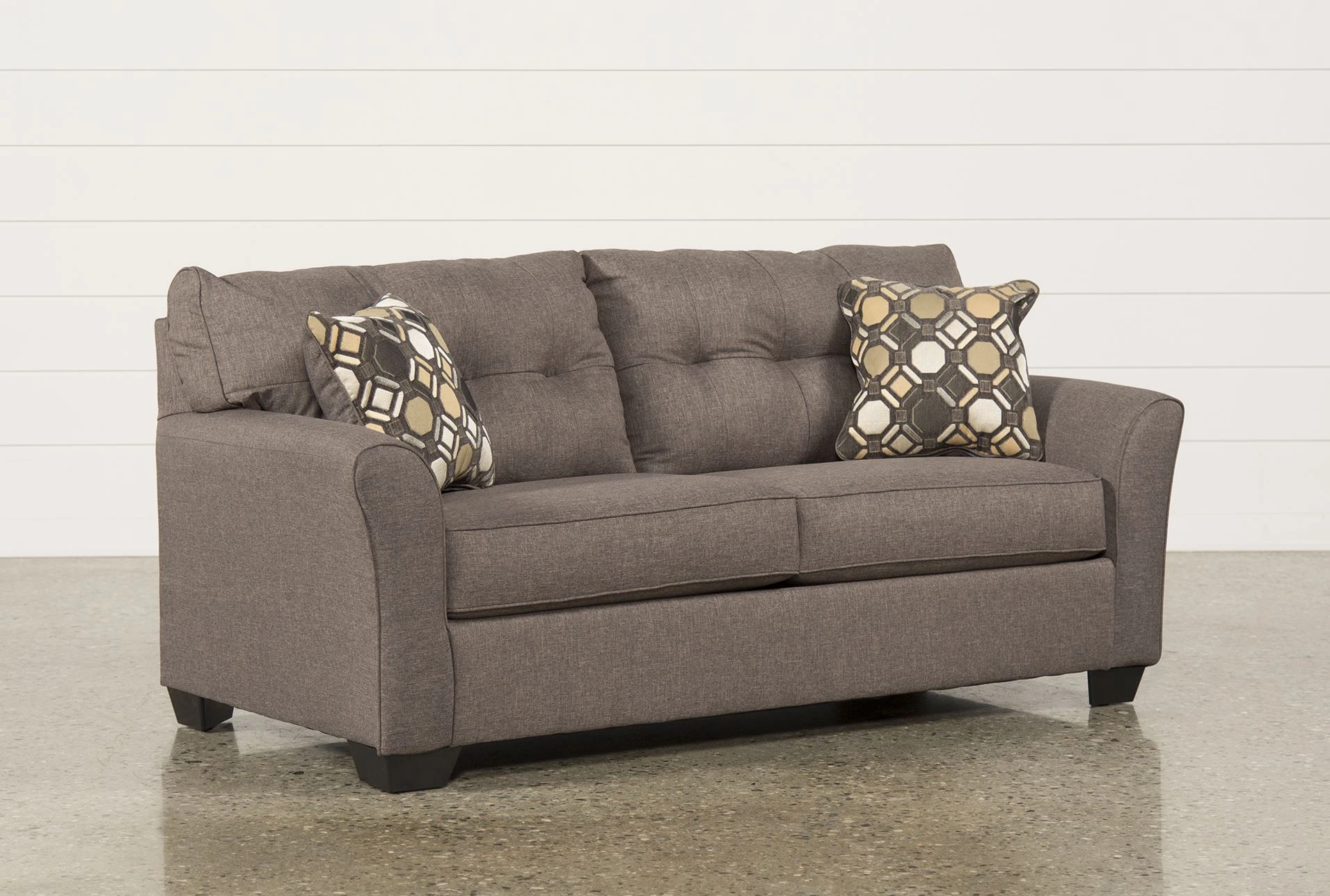 Tibbee Grey Fabric Timeless Sofa With