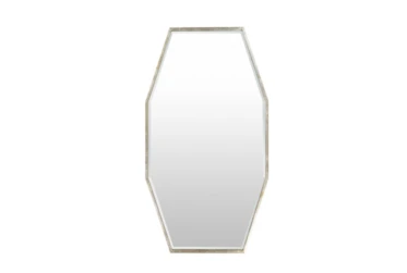 Mirror-Long Octagon Silver 30X55