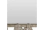 21x40 Brown White Distressed Scroll Wall Mirror - Detail