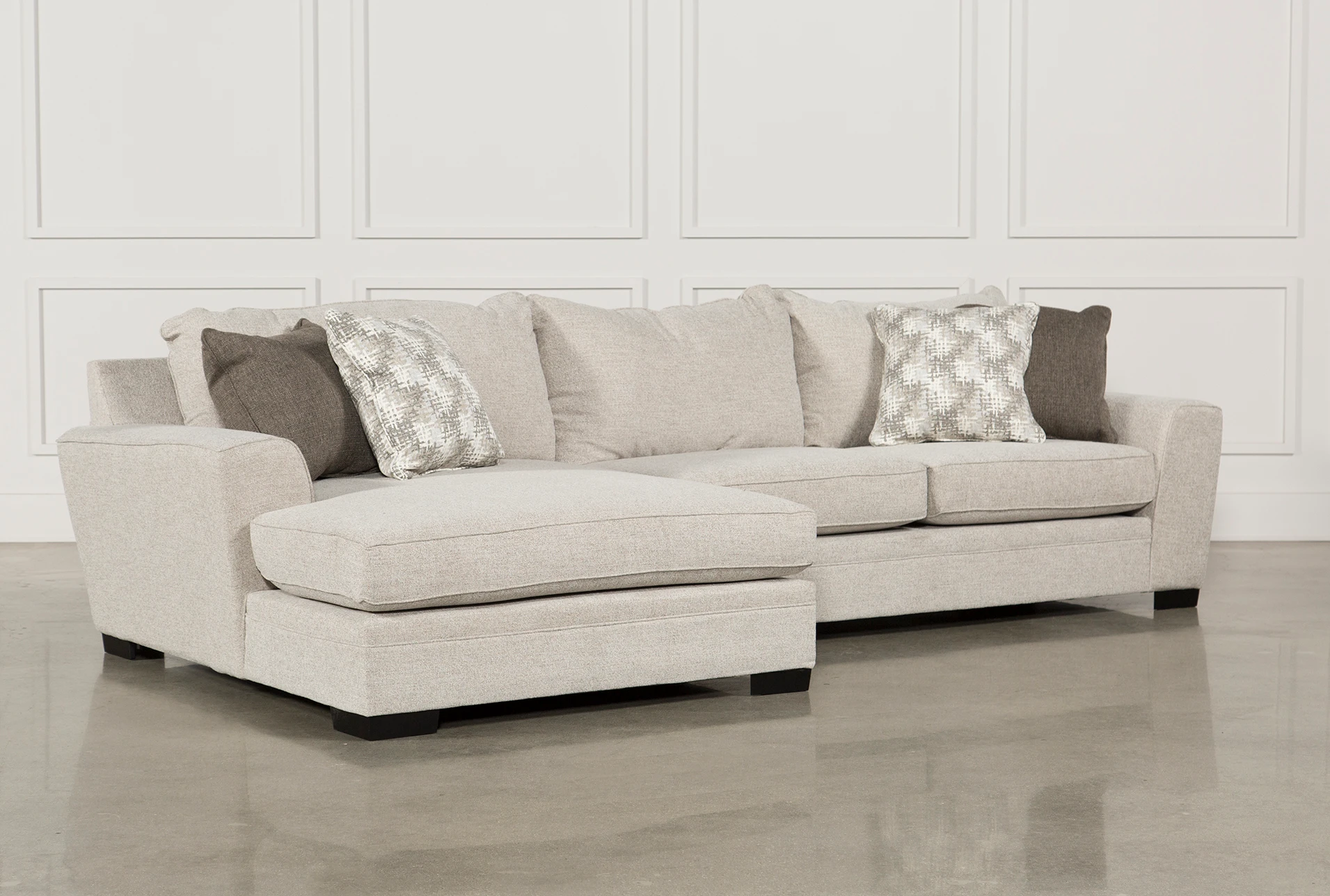 Delano 2 Piece Sectional W Laf Oversized Chaise Living Spaces