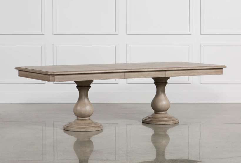 Caira 80 Inch Extension Pedestal Dining Table - 360