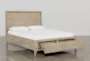 Allen Grey California King Wood Panel Bed With Storage - Side