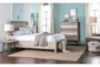 Allen Grey California King Wood Panel Bed With Storage - Room