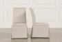 Garten Linen Skirted Dining Side Chairs Set Of 2 - Side