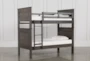 Owen Grey Twin Over Twin Wood Bunk Bed - Signature