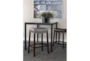 Ina Matte Black 60 Inch Dining Table W/Clear Glass - Room