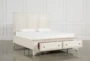 Kincaid White Queen Wood Panel Bed With Storage - Side