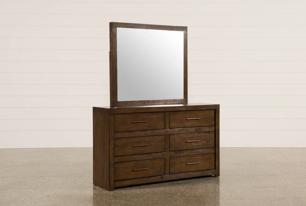 Riley Brownstone Dresser/Mirror