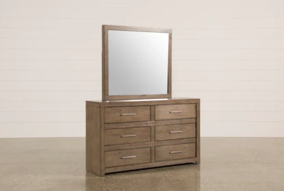 Riley Greystone Dresser Mirror Living Spaces
