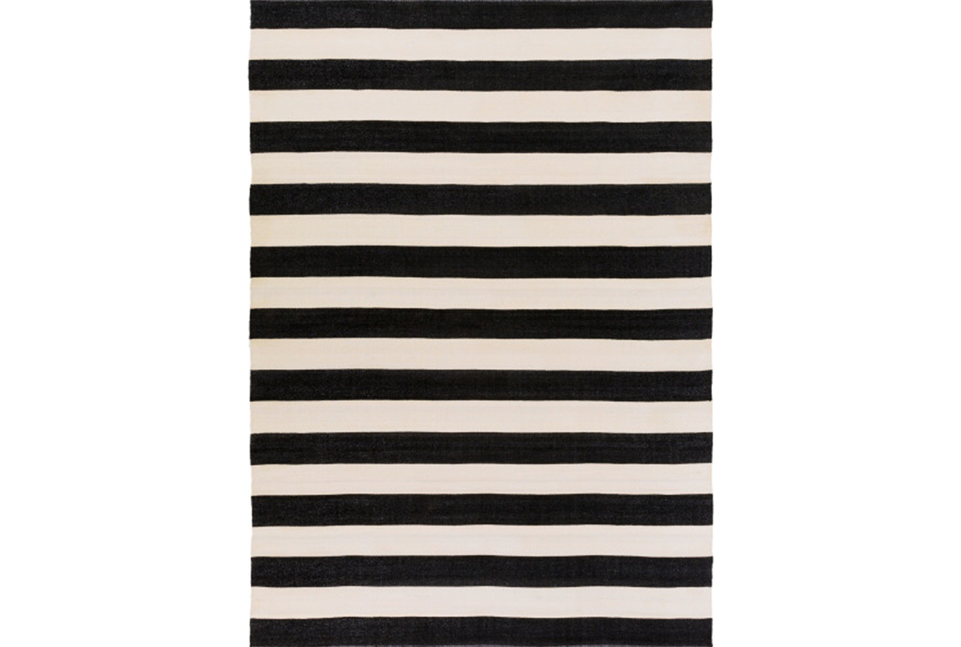 black and white stripes rug