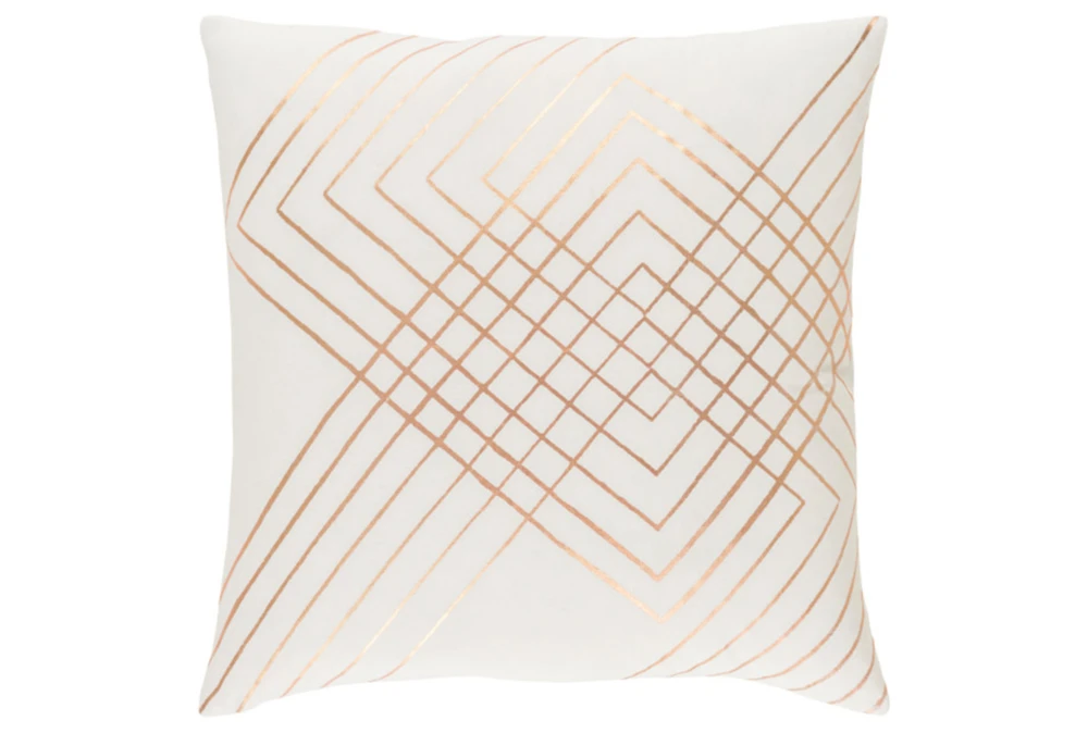 Accent Pillow-Intersecting Lines Cream 20X20