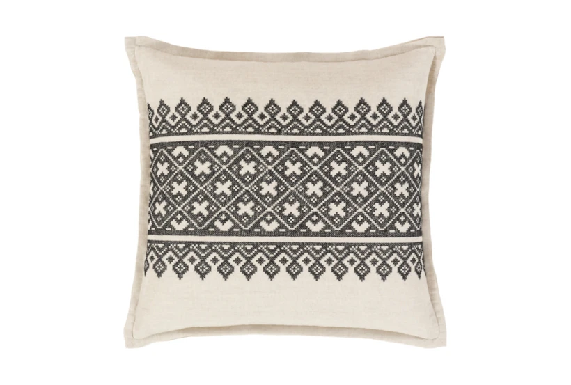 Accent Pillow-Black Lace Band 20X20 - 360