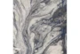 3'3"x4'9" Rug-Grey/Blue Marble Swirl - Detail