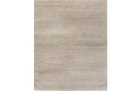 8'x10' Rug-Felted Wool Stripe Grey