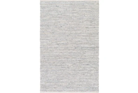 9'x13' Rug-Leather And Cotton Grid Grey