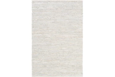 9'x13' Rug-Leather And Cotton Grid Pale Blue