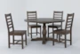 Caden 55" Round Dining With Side Chair Set For 4 - Signature