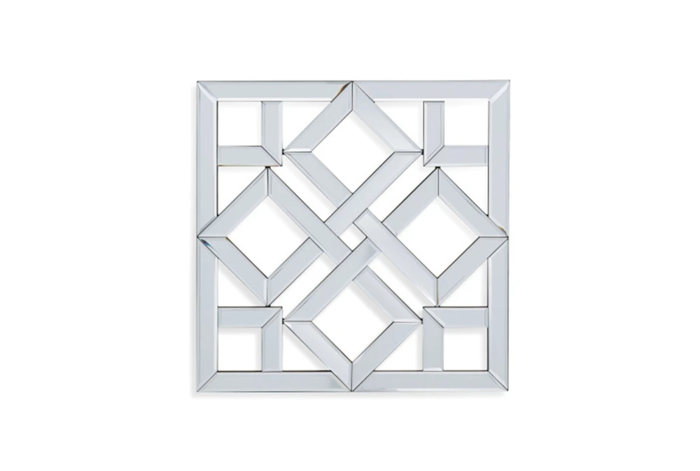 24X24 Lattice Design Square Wall Mirror