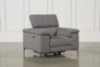 Talin Grey Power Recliner With USB - Left