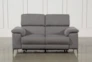 Talin Grey 68" Power Reclining Loveseat With USB - Front