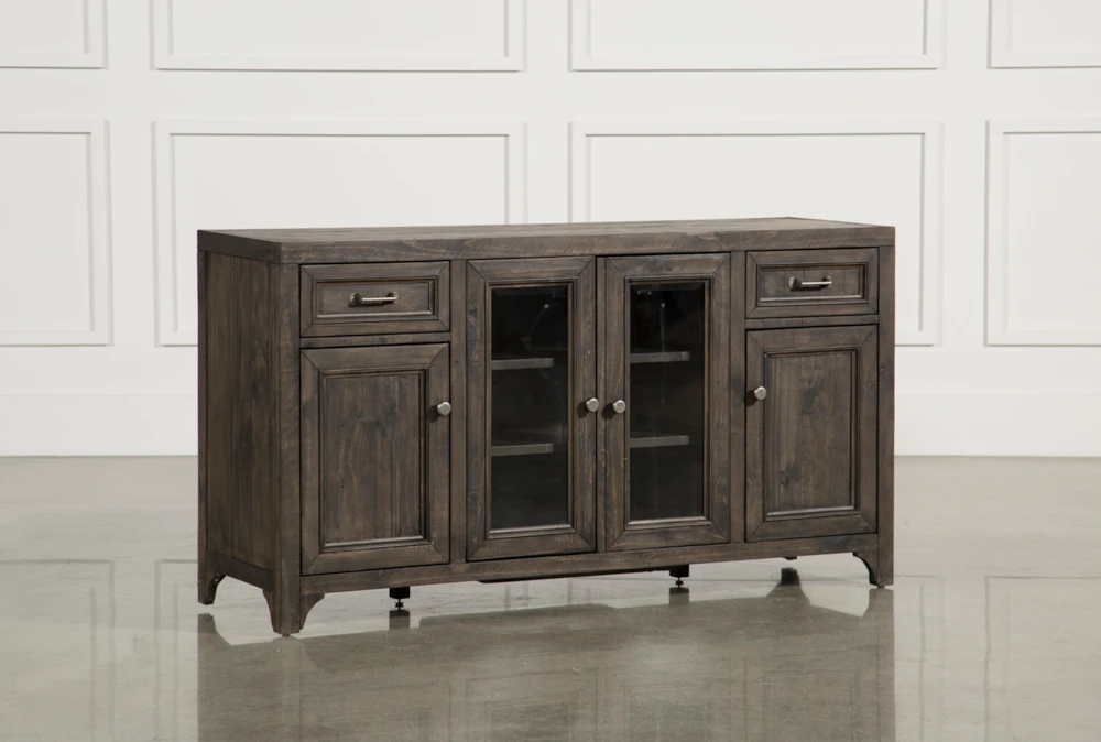 Valencia 60 Inch TV Stand With Glass Doors