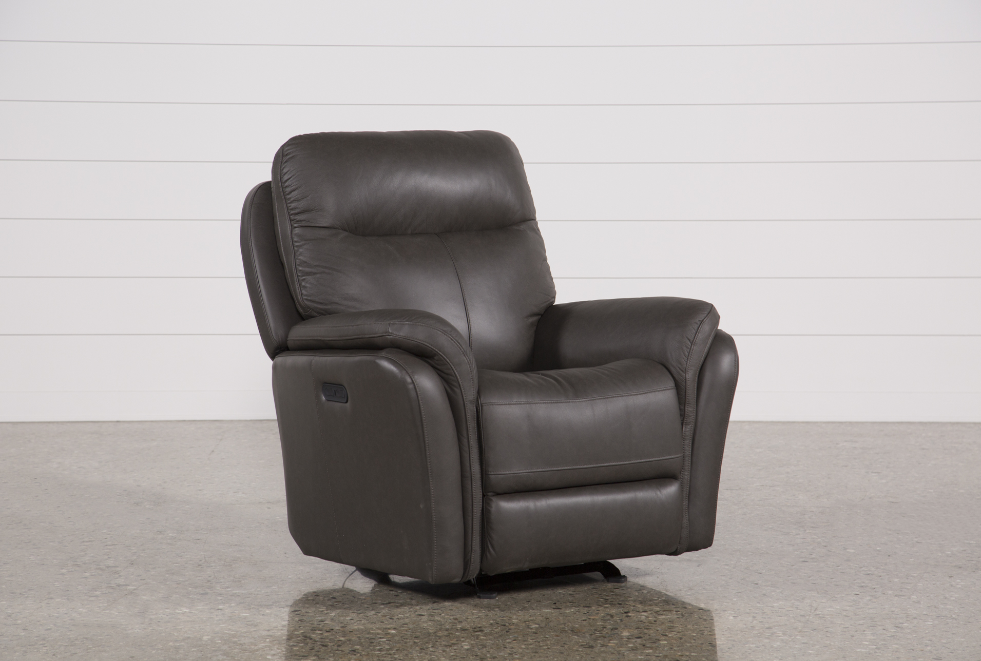 Bowie Leather Power Gliding Recliner W 